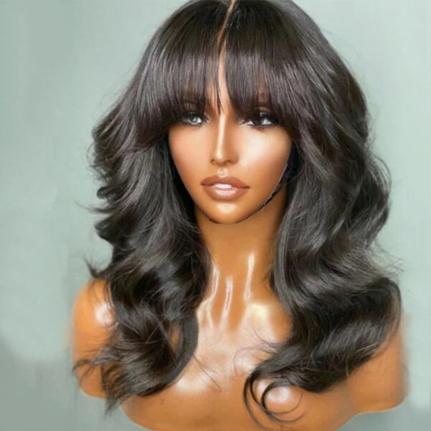 Bossy Bee Brazilian Human Hair Wigs with Bangs – HiFi Beauty Bar